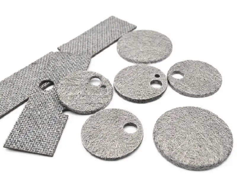 Sintered Metal Fiber Felt Custom Components