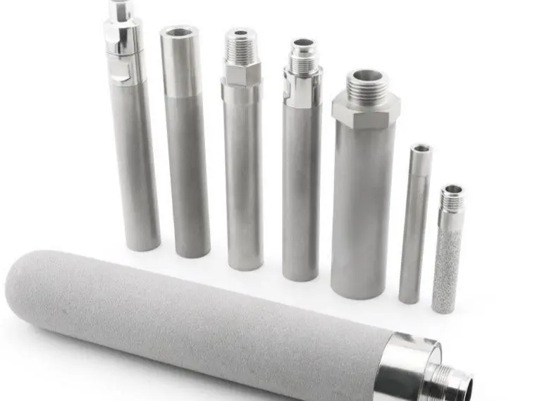 Sintered powder metal filter cartridges