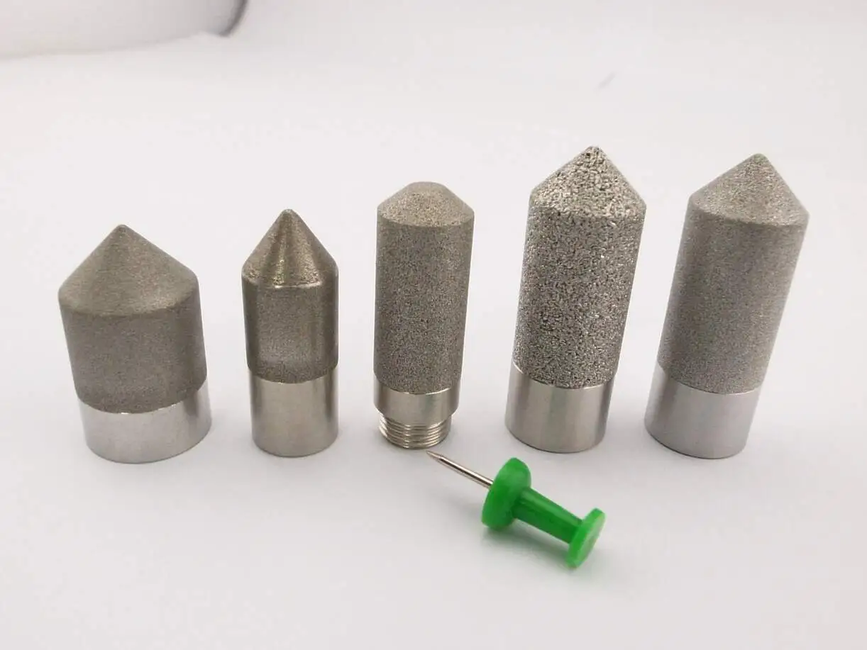 Sintered powder metal spargers
